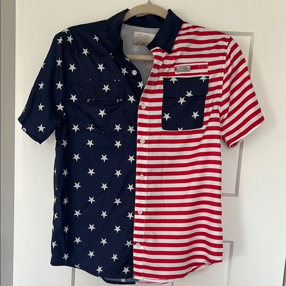 Patriotic Stars and Stripes Kids Shirt